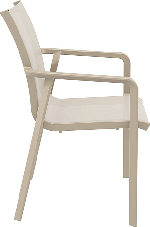 Кресло Siesta Contract Pacific Цвет: бежевый для дачи Кресло Siesta Contract Pacific Цвет: бежевый, садовая мебель