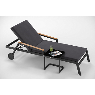 Шезлонг Gardenini Sogno S Карбон / Антрацит, садовая мебель