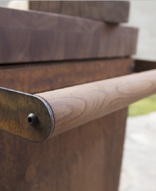 Мобильный разделочный столик OFYR 135 для сада