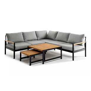 Лаунж зона из алюминия Joygarden Maya Цвет: темно-серый графит, садовая мебель