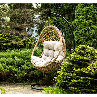 Подвесное кресло 4SIS Венеция, цвет соломенный, садовая мебель