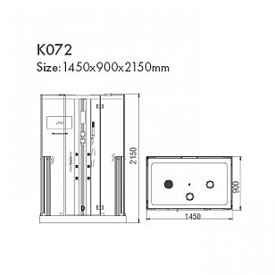 Инфракрасная душевая кабина KOY K072 для дачи Инфракрасная душевая кабина KOY K072, товары для загородного дома