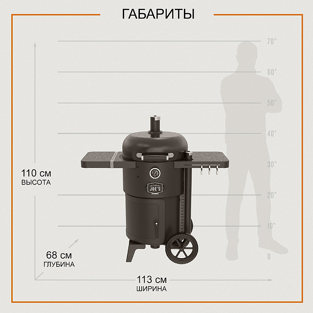 Коптильня Oklahoma Joe's Drum Bronco 2.0 (черная)