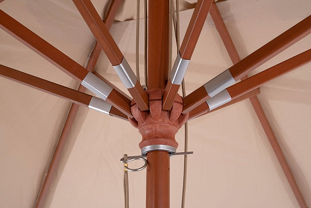 Зонт на центральной деревянной опоре 4SIS Джулия 3x3 