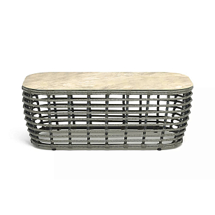 Журнальный стол 4SIS Ницца Цвет: серый для дачи Журнальный стол 4SIS Ницца Цвет: серый, садовая мебель