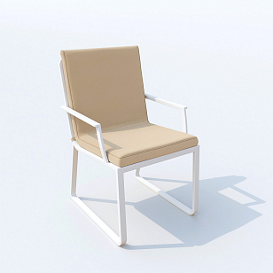 Обеденная группа Ideal Patio Diva Alba 110 Цвет: белый, бежевый, садовая мебель