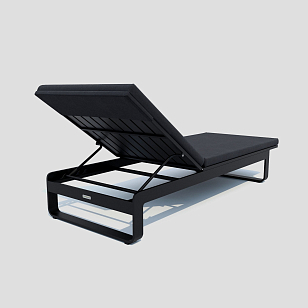 Шезлонг Ideal Patio Letto Цвет: карбон, антрацит, садовая мебель