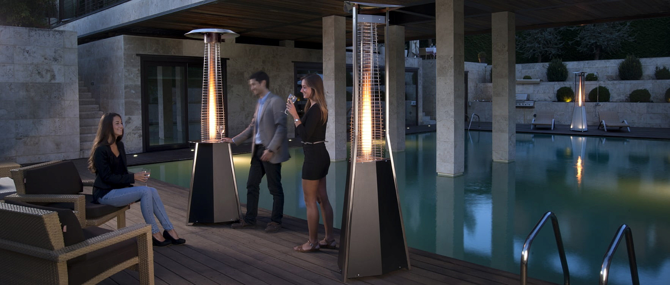 Уличный газовый обогреватель Siabs Solflame с дистанционным управлением 