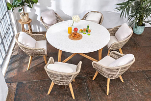 Стол обеденный Joygarden Talara круглый 150 см, садовая мебель