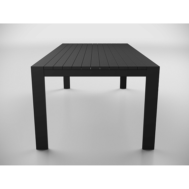 Обеденная зона Gardenini Malia 220 Карбон / Антрацит со стульями Premium Bella 