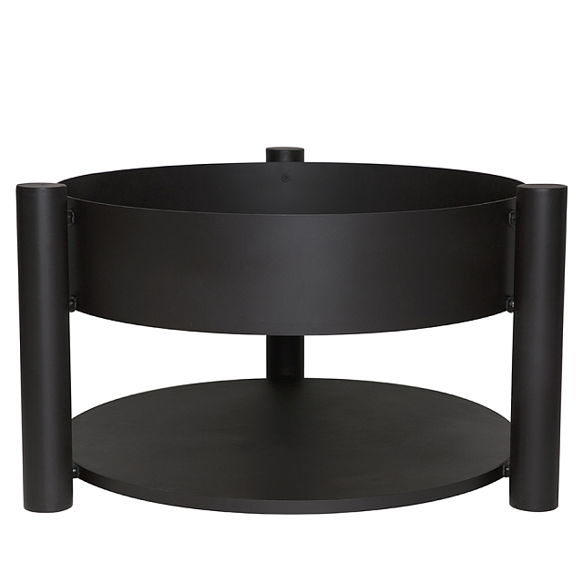 Стальная чаша для огня Concretika TAURUS 80 с дровницей 