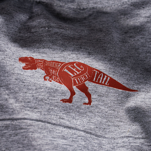 Одежда и аксессуары Футболка St.Tomato с двухсторонней печатью Butcher cuts scheme XL/XXL для BBQ