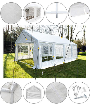 Шатёр-павильон Lite Tenda 4x8, уличное оборудование
