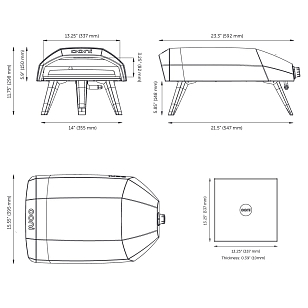Газовая печь для пиццы OONI Koda для сада