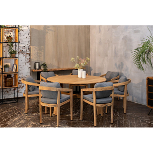 Обеденная группа из тика Joygarden Vento M, садовая мебель