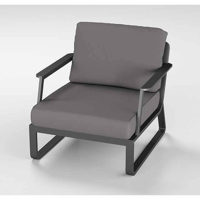 Лаунж зона Gardenini Voglie Long Карбон / Черный 