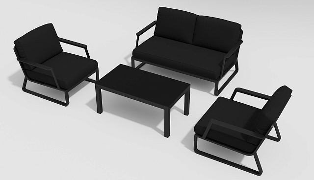 Лаунж зона Gardenini Voglie Карбон / Черный 