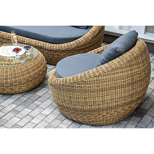 Лаун-зона 4SIS Барселона, цвет соломенный, садовая мебель