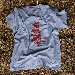 Одежда и аксессуары Футболка St.Tomato с двухсторонней печатью Butcher cuts scheme XL/XXL для BBQ