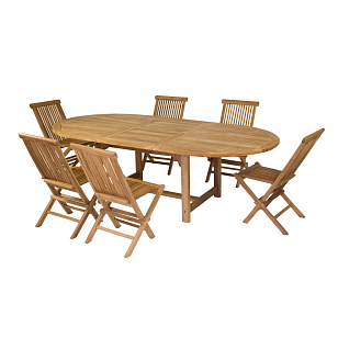 Комплект мебели из тика для улицы Lite Bella, садовая мебель