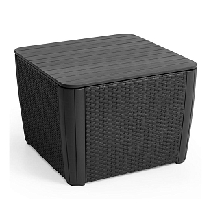 Стол-сундук Keter Luzon Plus графит, садовая мебель
