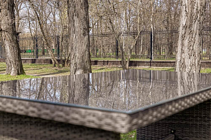 Обеденный стол Lite Fiona серый, садовая мебель