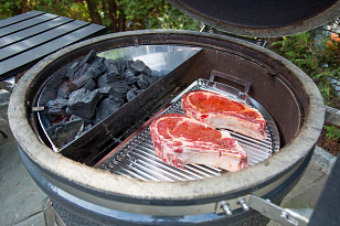 Поддон Drip 'N Griddle Deluxe для корзины Slow ''N Sear 57 см для приготовления пищи Поддон Drip 'N Griddle Deluxe для корзины Slow ''N Sear 57 см для сада