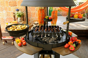 Гриль дровяной стационарный LAPPIGRILL-90 для приготовления пищи Гриль дровяной стационарный LAPPIGRILL-90 для сада