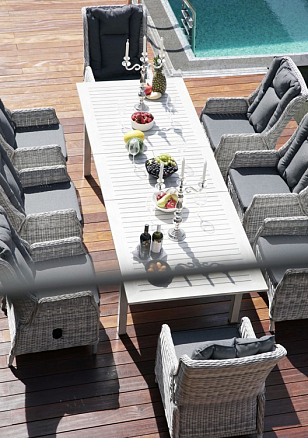 Раскладной стол Lite Toscana бежевый, садовая мебель