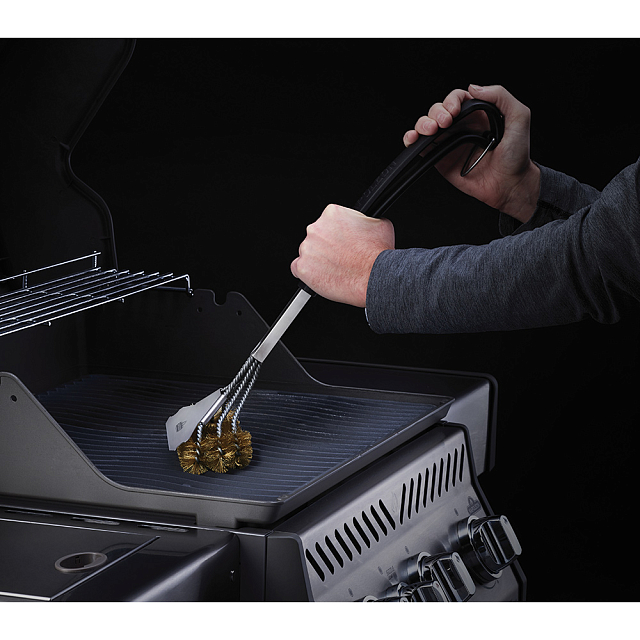 Щетка трехрядная с латунным ворсом Napoleon