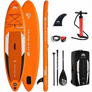 SUP-доска надувная с веслом Aqua Marina Fusion 10'10" S22 для серфинга SUP-доска надувная с веслом Aqua Marina Fusion 10'10" S22