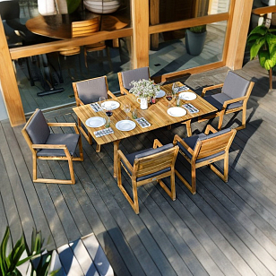 Обеденная группа Joygarden Modena на 6 персон для дачи Обеденная группа Joygarden Modena на 6 персон, садовая мебель