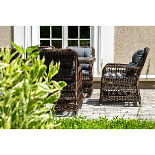 Обеденная группа 4SIS Цесена Цвет: коричневый, садовая мебель