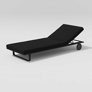 Шезлонг Gardenini Hacienda Black, садовая мебель