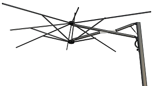 Зонт профессиональный Scolaro Astro Carbon, садовая мебель