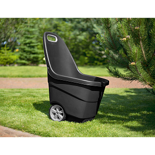 Тележка садовая Keter Easy Go XL 62 л Цвет: антрацит, садовая мебель