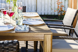 Обеденная группа Joygarden Aura на 6 персон со стульями для дачи Обеденная группа Joygarden Aura на 6 персон со стульями, садовая мебель