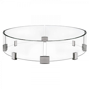 Декоративный экран для круглого стола-камина, уличное оборудование