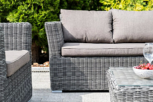 Лаунж зона 4SIS Капучино, цвет графит для дачи Лаунж зона 4SIS Капучино, цвет графит, садовая мебель