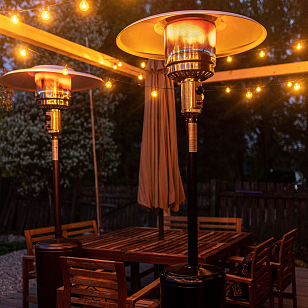 Уличный газовый обогреватель La Hacienda H1 All Black, уличное оборудование