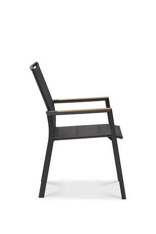 Кресло Brafritid Andy с обшивкой антрацит, серый, садовая мебель