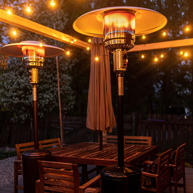 Уличный газовый обогреватель La Hacienda H1 All Black 