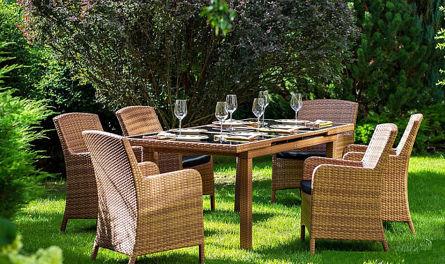 Обеденная группа Joygarden Mykonos тик 