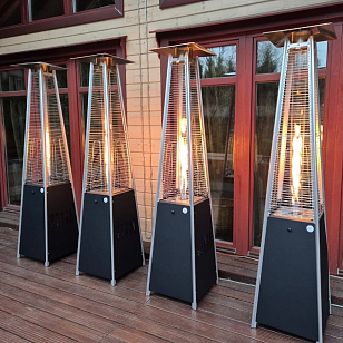 Уличный газовый обогреватель WWT 13I Black, уличное оборудование