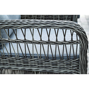 Обеденная группа 4SIS Цесена Цвет: графит для дачи Обеденная группа 4SIS Цесена Цвет: графит, садовая мебель