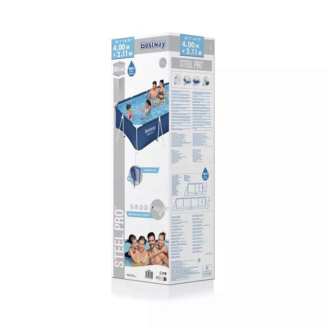 Бассейн каркасный Bestway Steel Pro 400 х 211 х 81 для серфинга