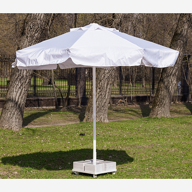 Зонт Lite Mistral 300 круглый с воланом Цвет: белый 