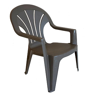 Стул Keter Venetia графит для дачи Стул Keter Venetia графит, садовая мебель