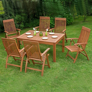 Комплект тиковой мебели для дачи Lite Verona, садовая мебель