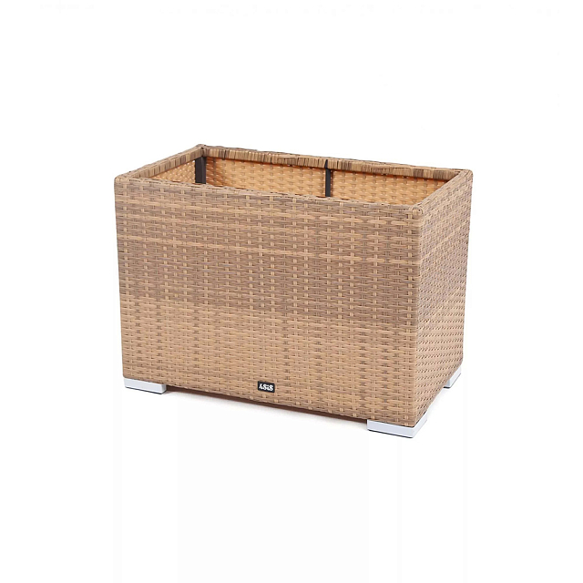 Кашпо 4SIS Лунго, цвет соломенный 